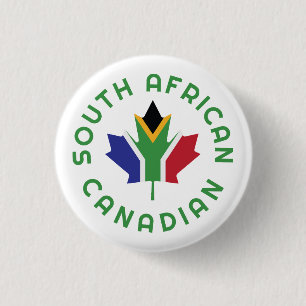 Canadian South African 3 Cm Round Badge