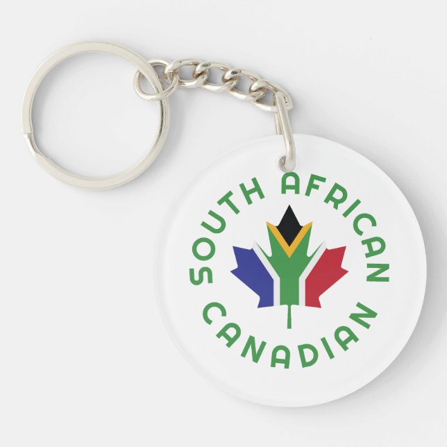 Canadian South African  Key Ring (Front)