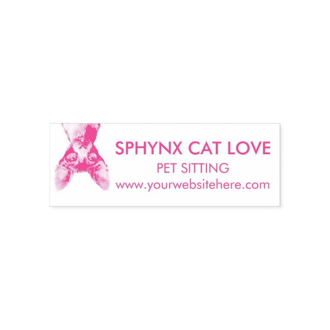 Canadian Sphynx Cat Logo Self-inking Stamp (Design)