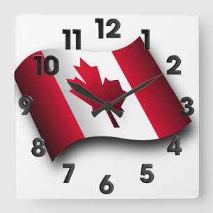 Canadian Square Wall Clock