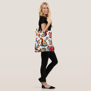 Canadian Squirrels and Chipmunks Design Tote Bag