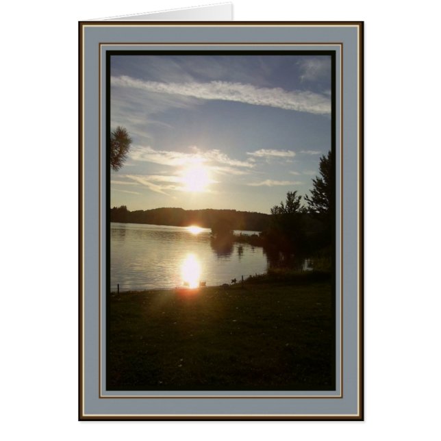 Canadian Sunset - Blank Inside (Front)