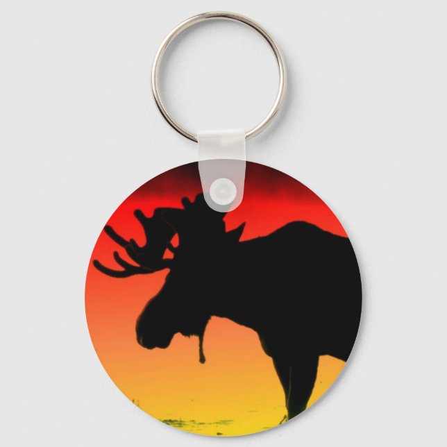 Canadian Sunset Key Ring (Front)