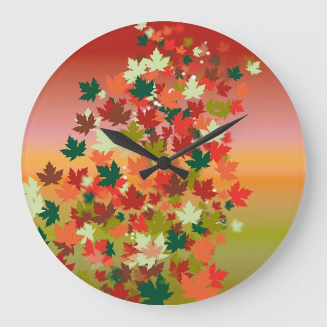 Canadian Sunset Large Clock (Front)