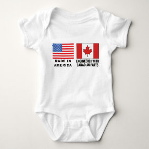 Canadian T-Shirt Baby Baby Bodysuit