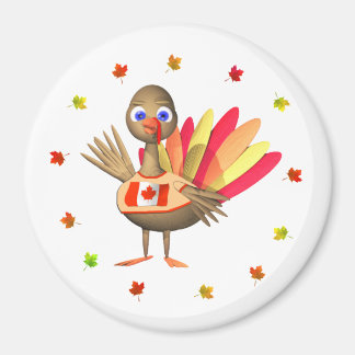 Canadian Thanksgiving Baby Turkey Magnet
