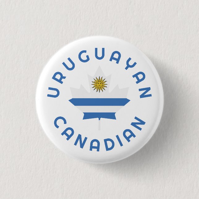 Canadian Uruguayan   Roots 3 Cm Round Badge (Front)