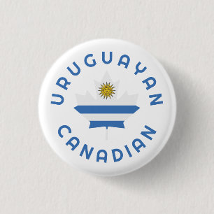Canadian Uruguayan   Roots 3 Cm Round Badge