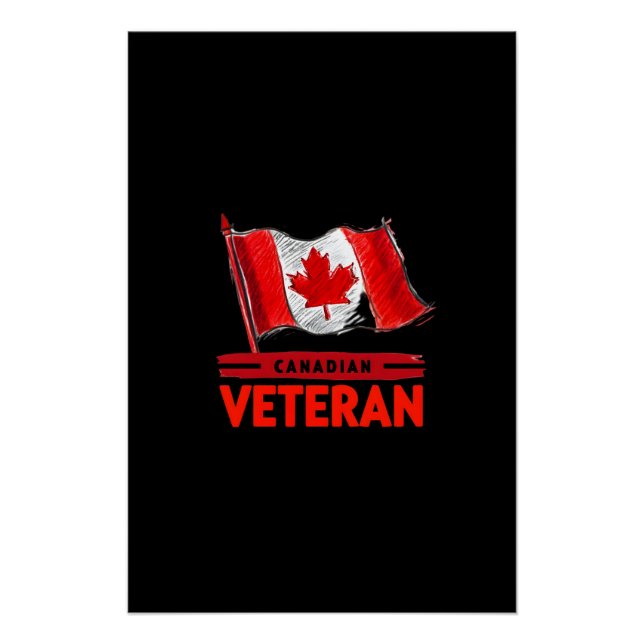 Canadian Veteran Digital Art Design Poster (Front)