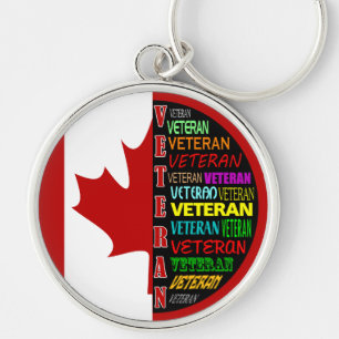 Canadian Veteran Key Ring