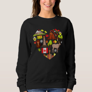 Canadian Vintage Symbols Canada Flag Maple Leaf Sweatshirt