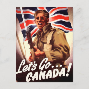 Canadian War Propaganda Postcard