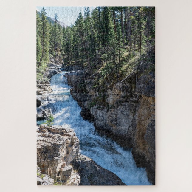 Canadian Waterfall, Stanley Falls Jigsaw Puzzle (Vertical)