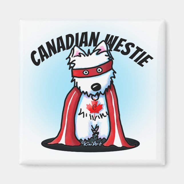 Canadian Westie Magnet (Front)