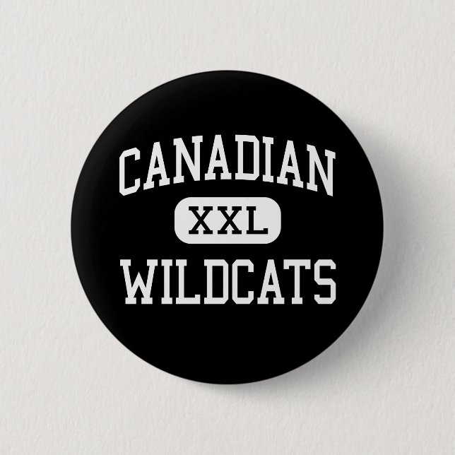 Canadian - Wildcats - High School - Canadian Texas 6 Cm Round Badge (Front)