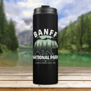 Canadian Wilderness – Banff Bear Illustration Thermal Tumbler