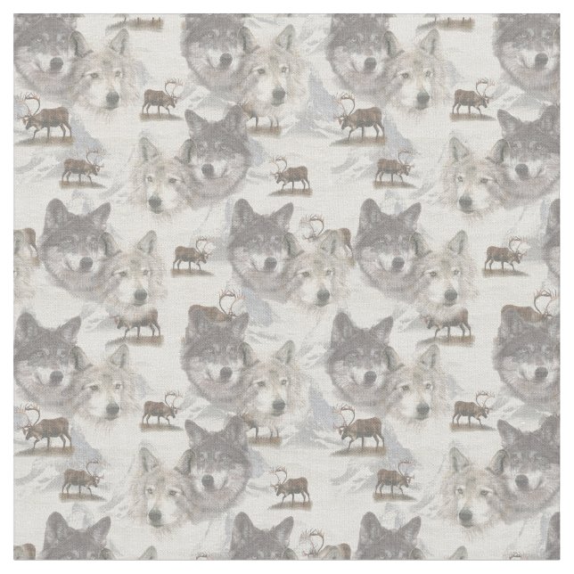 Canadian Wildlife Day Fabric (Close Up)