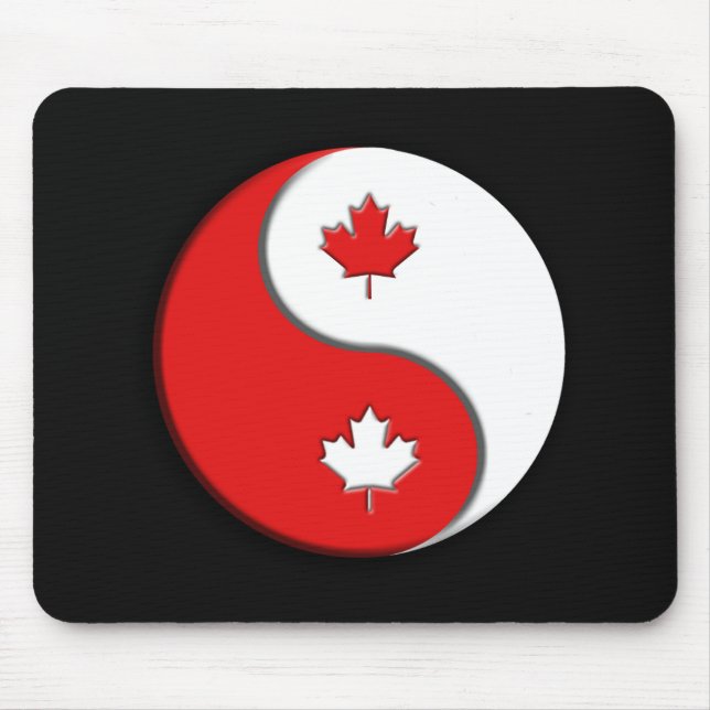 Canadian YinYang Mouse Pad (Front)
