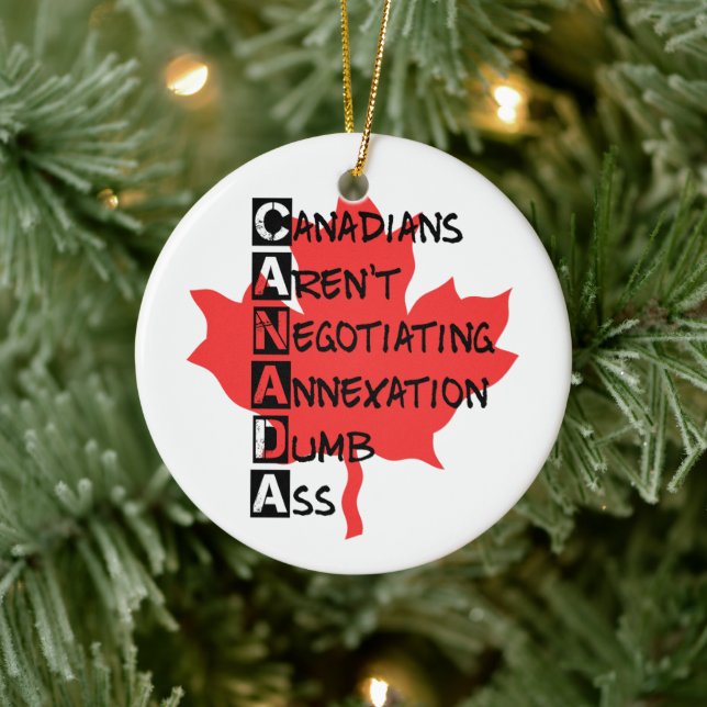 Canadians Aren't Negotiating Ceramic Tree Decoration (Tree)