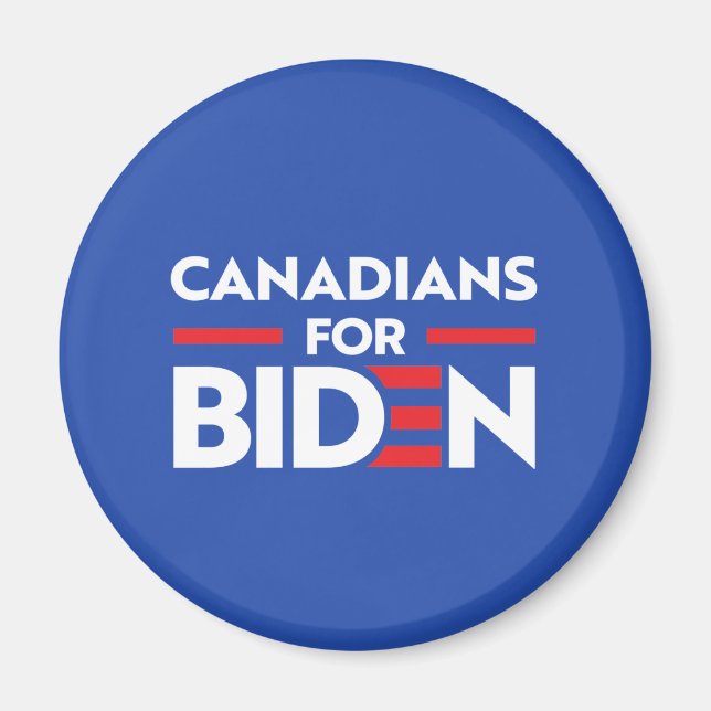 CANADIANS FOR JOE BIDEN MAGNET (Front)