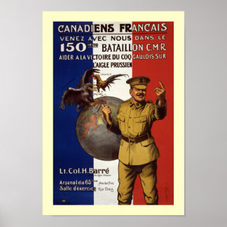Canadiens Francais (canvas) Poster
