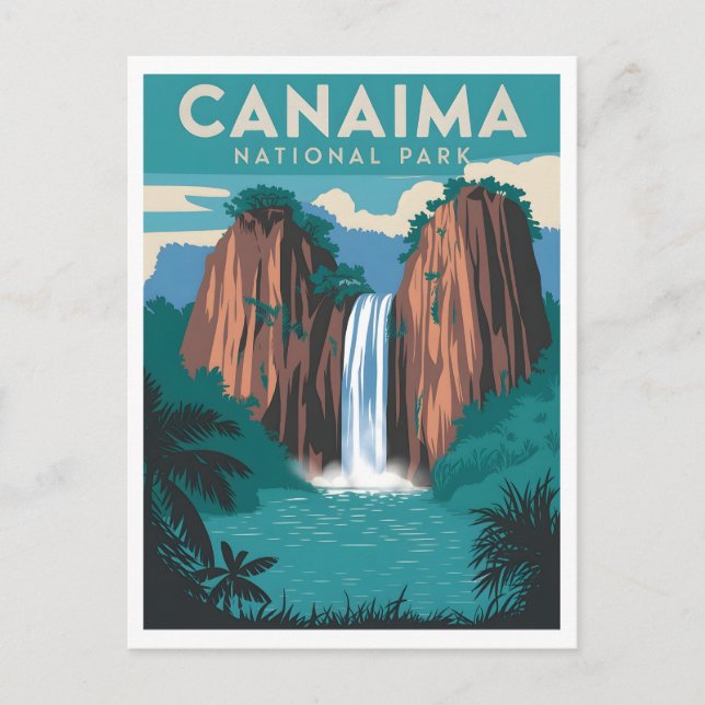 Canaima National Park Vintage Postcard (Front)