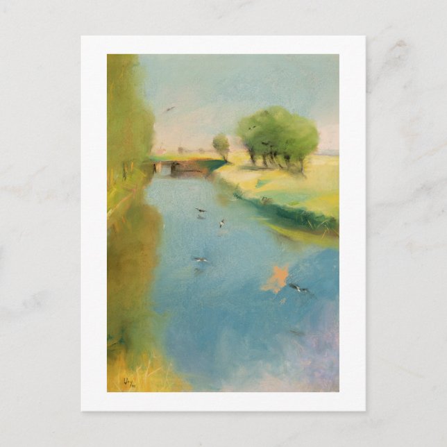 Canal, 1897 (pastel on canvas) postcard (Front)