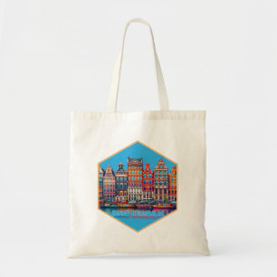 Canal Amsterdam Netherland Europe Tote Bag