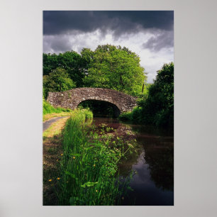 Canal at Brecon, Wales, print