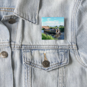 CANAL BOATS 15 CM SQUARE BADGE