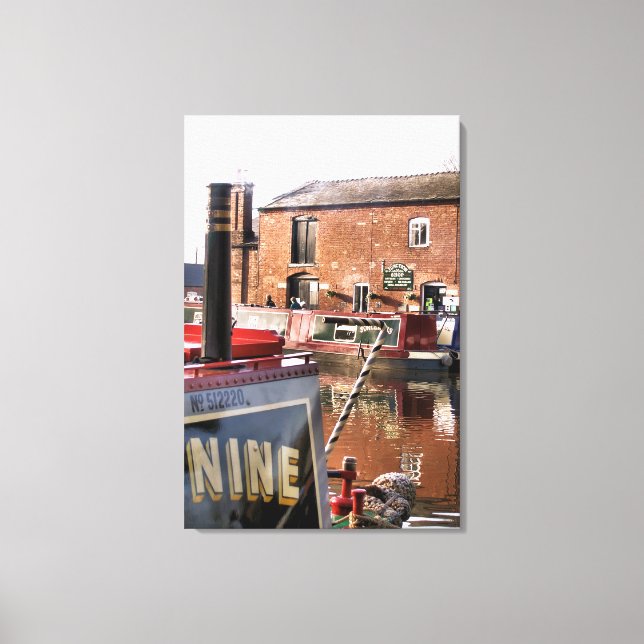 CANAL BOATS CANVAS PRINT (Front)