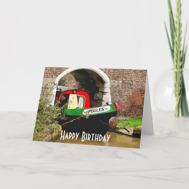 CANAL BOATS CARD (Front)