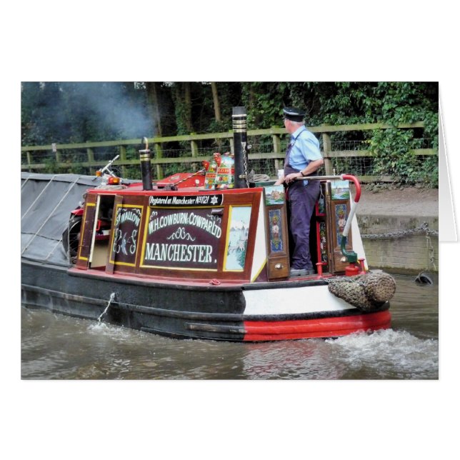 CANAL BOATS CARD (Front Horizontal)
