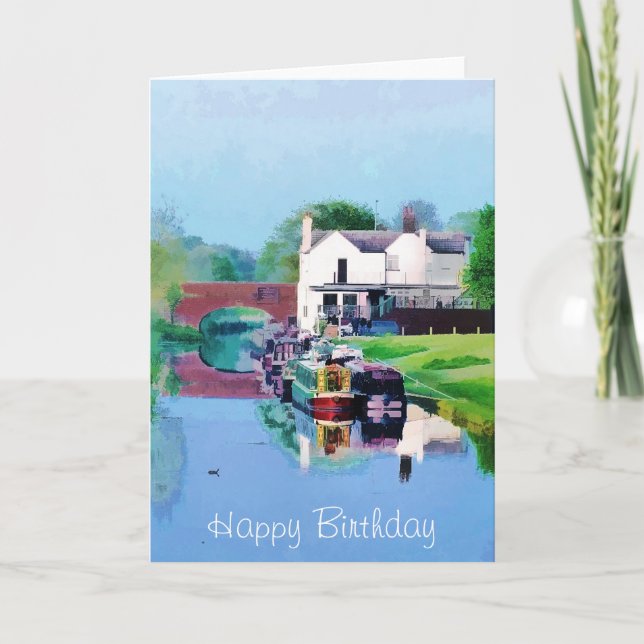 CANAL BOATS CARD (Front)