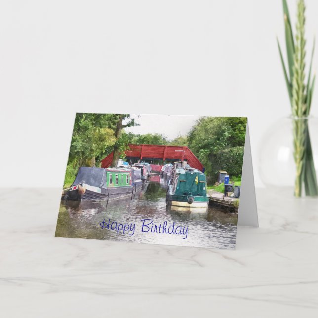 CANAL BOATS CARD (Front)