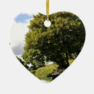 Canal Boats Ceramic Tree Decoration