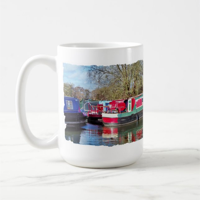 CANAL BOATS COFFEE MUG (Left)