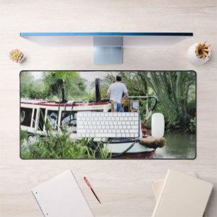 CANAL BOATS DESK MAT