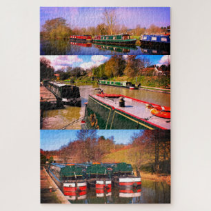 Canal boats jigsaw puzzle