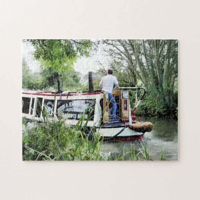 CANAL BOATS JIGSAW PUZZLE (Horizontal)