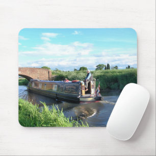CANAL BOATS MOUSE PAD