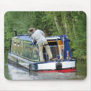 CANAL BOATS MOUSE PAD