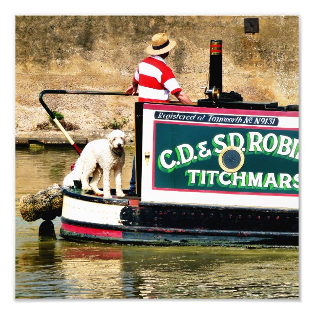 CANAL BOATS PHOTO PRINT (Front)