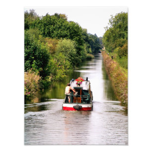 CANAL BOATS PHOTO PRINT