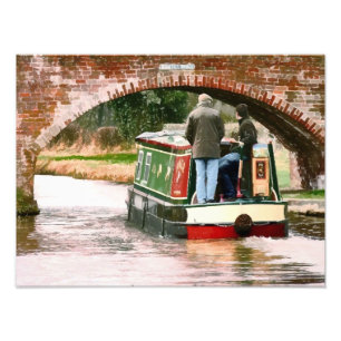 CANAL BOATS PHOTO PRINT