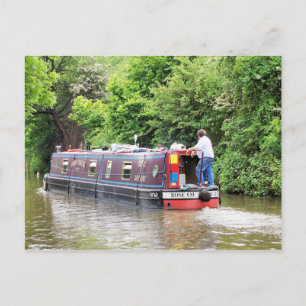 CANAL BOATS POSTCARD