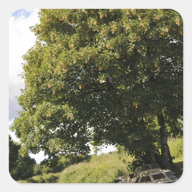 Canal Boats Square Sticker (Front)