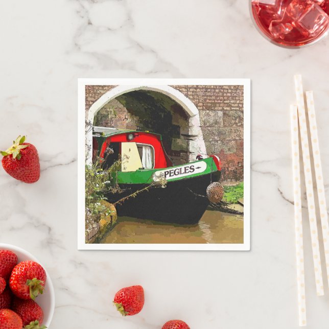 CANAL BOATS UK NAPKIN (Insitu)