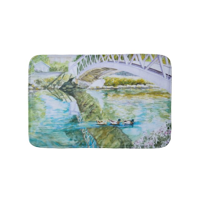 Canal Crossing Bath Mat (Front)