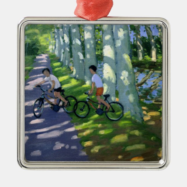 Canal du Midi France Metal Tree Decoration (Front)